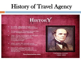 History of Travel Agency
 