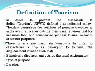 Tourism Def Tourism Overview- Tourism in Perspective (Tourism & Hospitality ...