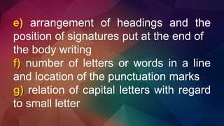 Signature Punctuation CHAPTER-2-1 question documents examination | PPTX