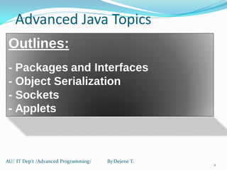 Advanced Java Programming | PPT
