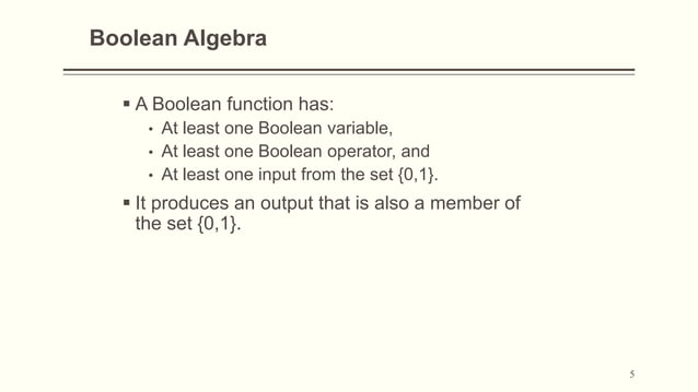 Chapter 2: Boolean Algebra and Logic Gates | PPTX | Programming ...