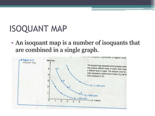 ISOQUANT MAP
• An isoquant map is a number of isoquants that
are combined in a single graph.
 