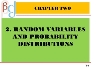 Random Variables and Probability Distributions | PPTX