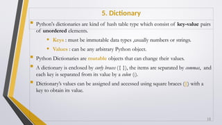 chapter - this is about python programming syntax and... Chapter - 2.pptx this is about python programming syntax and semantic ...