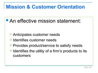 Chapter-2 The Business Vision and Mission | PPT