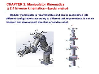 Modlab Modular Manipulator Chapter-2.pdf document for educational purpose | PDF