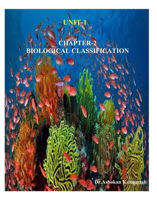 UNIT-1
CHAPTER-2
BIOLOGICAL CLASSIFICATION
Dr.Ashokan Kannartah
 