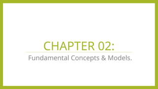 CHAPTER 02:
Fundamental Concepts & Models.
 
