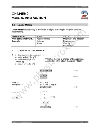 Chapter 2-forces-and-motion-2011 | PDF | Physics | Science