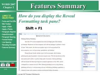 Word Format View Word Chapter 2 - Formatting Characters and Paragraphs | PPT