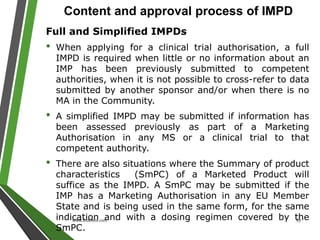 Impd Form.pdf The EU system for marketing authorization | PDF