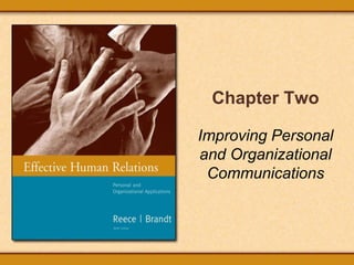 Chapter Two
Improving Personal
and Organizational
Communications
 