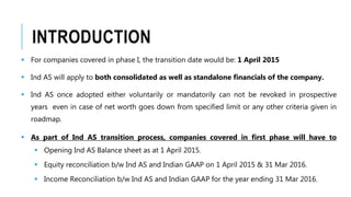 Indian Accounting Standards Introduction and Relevance | PPTX