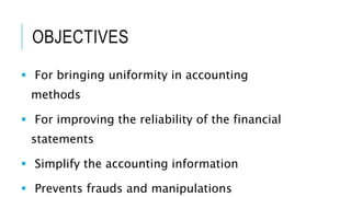 Indian Accounting Standards Introduction and Relevance | PPTX