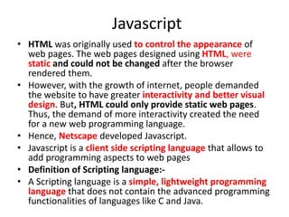 Std 12 Computer Chapter 2 Cascading Style Sheet and Javascript (Part-2 ...