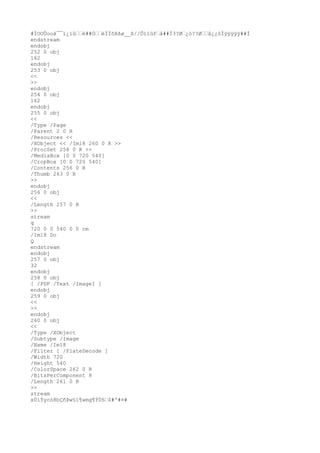 #ÏOOÛooâ¯¯ï¿ïûˆˆè##ÒˆˆëÏÏõßßø__ß//Õïïûfˆå##Ï3?Øˆ¿ò??Øˆˆå¿¿òÌÿÿÿÿÿ##Ì
endstream
endobj
252 0 obj
162
endobj
253 0 obj
<<
>>
endobj
254 0 obj
162
endobj
255 0 obj
<<
/Type /Page
/Parent 2 0 R
/Resources <<
/XObject << /Im18 260 0 R >>
/ProcSet 258 0 R >>
/MediaBox [0 0 720 540]
/CropBox [0 0 720 540]
/Contents 256 0 R
/Thumb 263 0 R
>>
endobj
256 0 obj
<<
/Length 257 0 R
>>
stream
q
720 0 0 540 0 0 cm
/Im18 Do
Q
endstream
endobj
257 0 obj
32
endobj
258 0 obj
[ /PDF /Text /ImageI ]
endobj
259 0 obj
<<
>>
endobj
260 0 obj
<<
/Type /XObject
/Subtype /Image
/Name /Im18
/Filter [ /FlateDecode ]
/Width 720
/Height 540
/ColorSpace 262 0 R
/BitsPerComponent 8
/Length 261 0 R
>>
stream
xÚíÝycò8bÇñÞw§í¶»mg¶ÝÙ6ˆ$#º#¤#
 