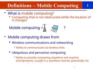 Comprehensive Overview of Mobile Computing: Concepts, Technologies, and ...