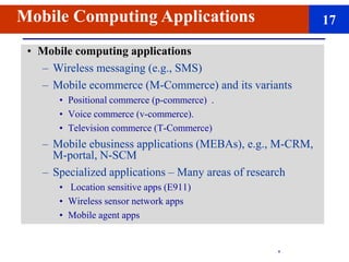 Comprehensive Overview of Mobile Computing: Concepts, Hardware ...