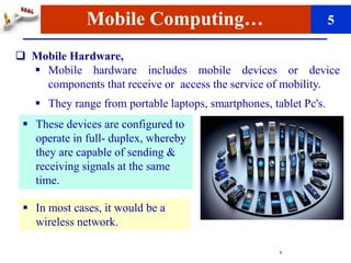 Comprehensive Overview of Mobile Computing: Concepts, Hardware ...