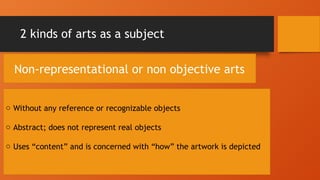 Chapter - 2 - Arts Subject and Content. pptx | PPTX