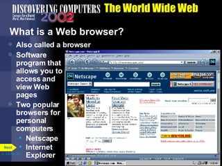 Chapter 2 The Internet And World Wide Web | PPT
