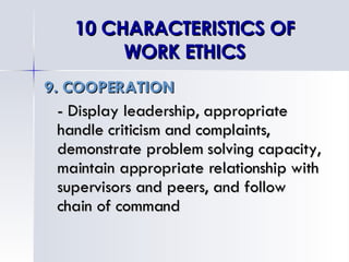 Chapter 2 Work Ethics | PPT