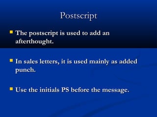 Chapter 2-writing-a-business-letter | PPT