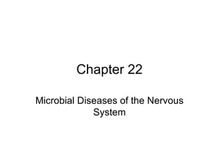 Chapter 22 Microbial Diseases of the Nervous System 