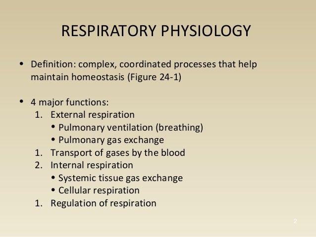 Respiratory #1, Pulmonary Ventilation - Physiology
