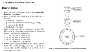 Fe Subshell Chapter. Atomic Structure and electron configuration.pptx