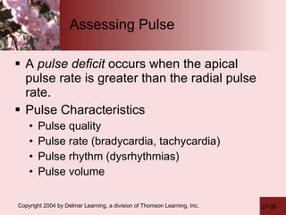 Pulse Deficit Method Health Assessment | PPT