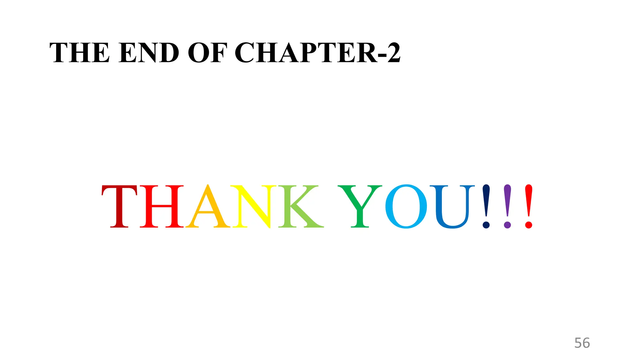 THE END OF CHAPTER-2
THANK YOU!!!
56
 