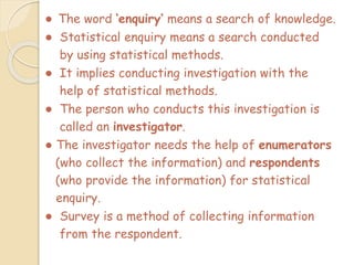 Chapter 2 collection of data | PPT