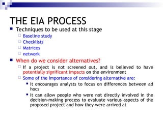 environmental impact design and assessment process | PPT