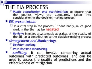 environmental impact design and assessment process | PPT