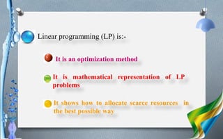 Comprehensive Guide to Linear Programming: Formulation and Solution ...