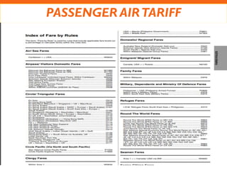 PASSENGER AIRTARIFF
 