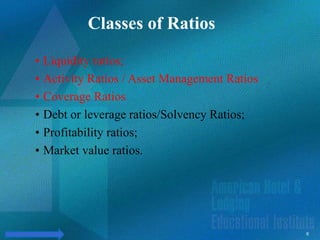Ratio analysis | PPT