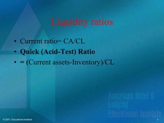 Ratio analysis | PPT
