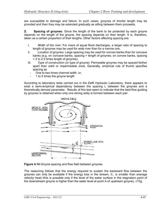 Chapter-2 River Training Works.pd hydraulic structure | PDF