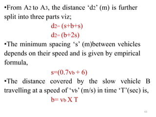Distance R M3 Chapter 2 Road geometrics | PPTX