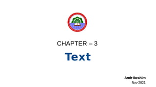 CHAPTER – 3 Text | PDF