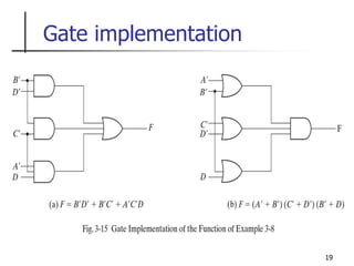 19
Gate implementation
 