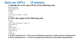 Fundamental of programming Fundamental of programming | PPTX
