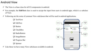 Mobile Application Development-Components and Layouts | PPTX