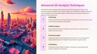 Comprehensive Guide to 3D Analysis and Visualization in ArcGIS | PPTX