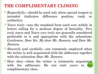CHAPTER 3: Lesson 3.2 TYPES of business Letters | PPTX