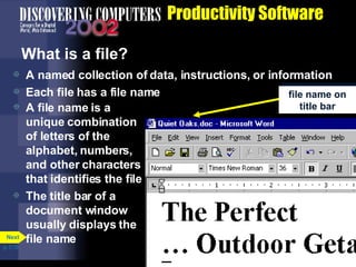 Chapter 3 Application Software | PPT