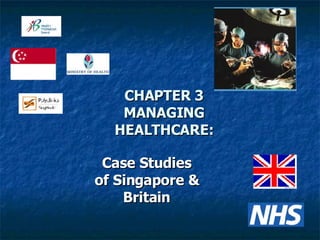 CHAPTER 3 MANAGING HEALTHCARE: Case Studies of Singapore & Britain 