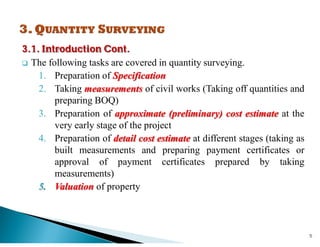 chapter-3-quantity-surveying.pdf Addis Ababa university | PDF